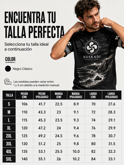 Camiseta con estampado España Euskadi para hombre