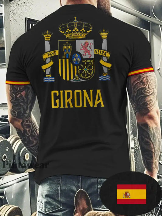 Camiseta de hombre Girona Spain Spanish Espana negro / S