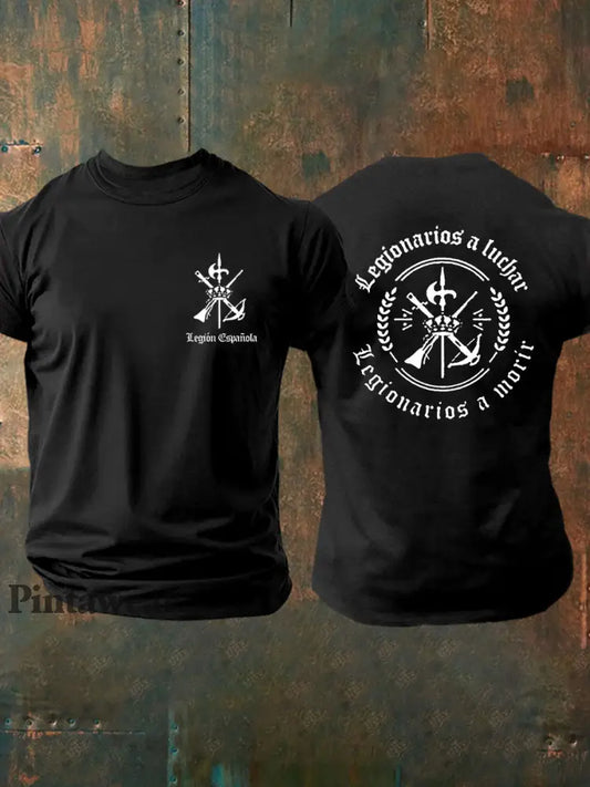 Camiseta de hombre Legión Española negro / S