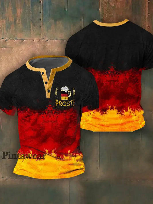 Camiseta de manga corta con cuello en V básica suelta para hombre como imagen / S