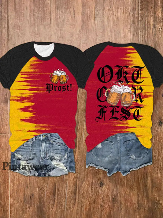 Camiseta impresa del día alemán de la cerveza de las mujeres como imagen / S