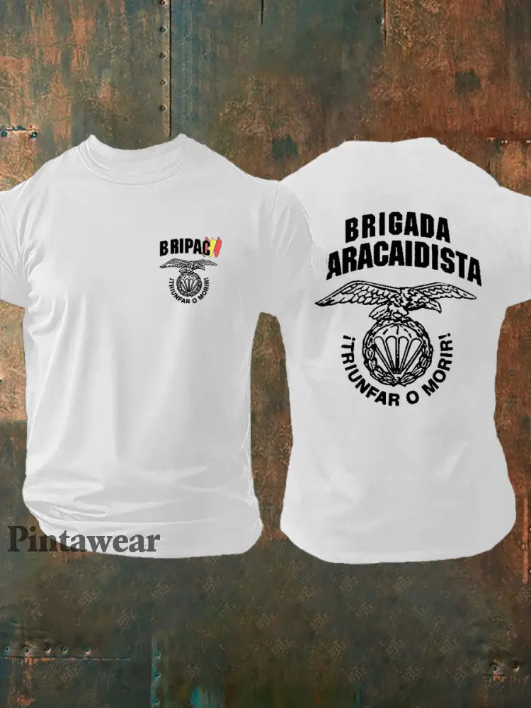 Camiseta para hombre BRIPAC Paratroopers blanco / S