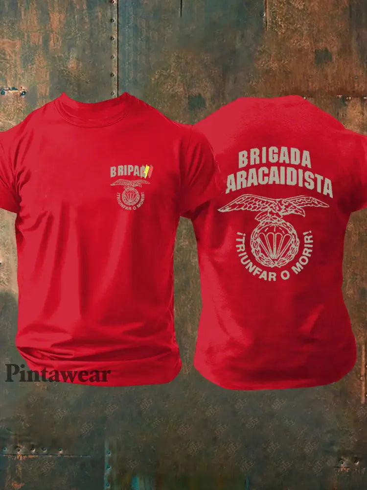 Camiseta para hombre BRIPAC Paratroopers rojo puro / S
