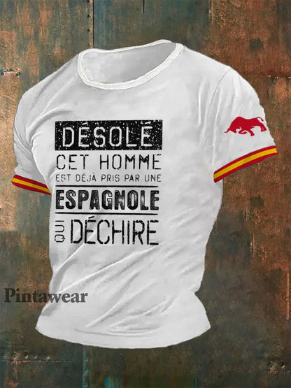Camiseta Spain Desole para hombre blanco / S