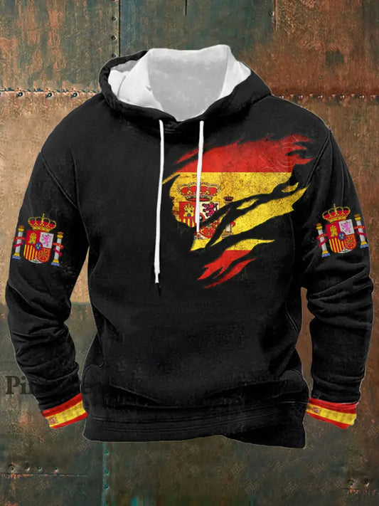 Men’s Spain Printed Sweatshirt Black / S