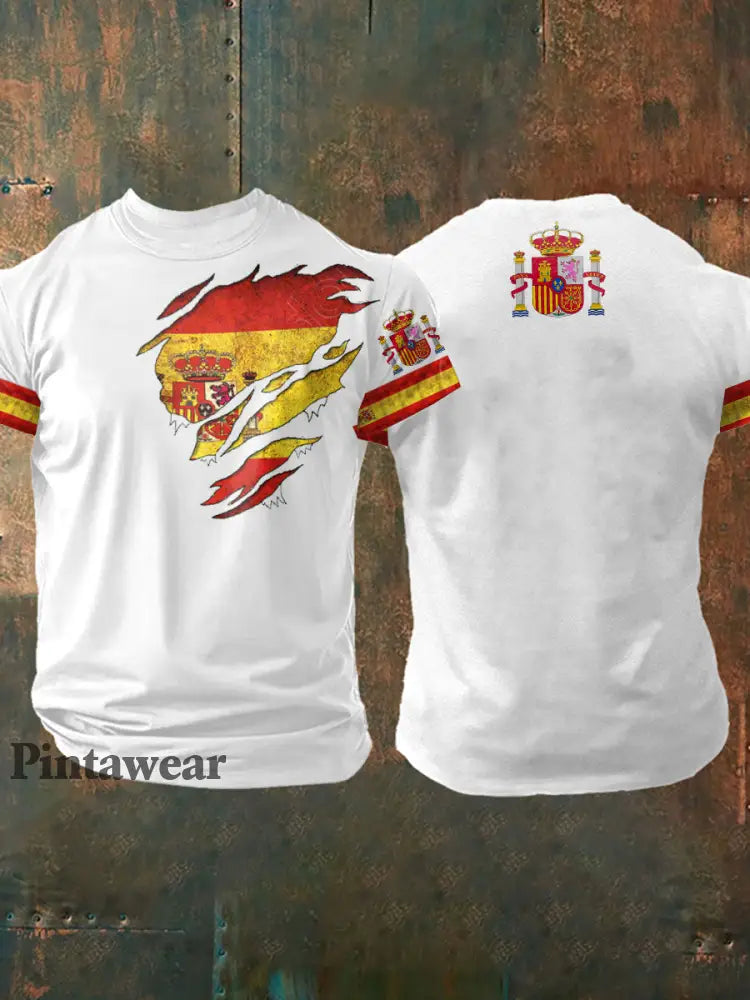 Men’s Spain Printed T-shirt White / S