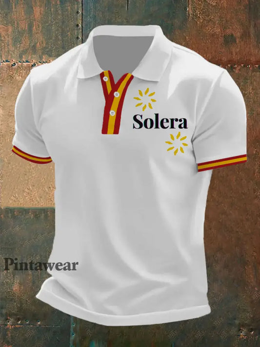 Polo de manga corta Solera para hombre blanco / S