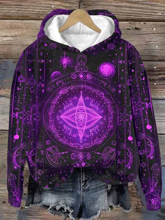 Unisex Tarot Lectura Patrón Casual Sudadera con capucha