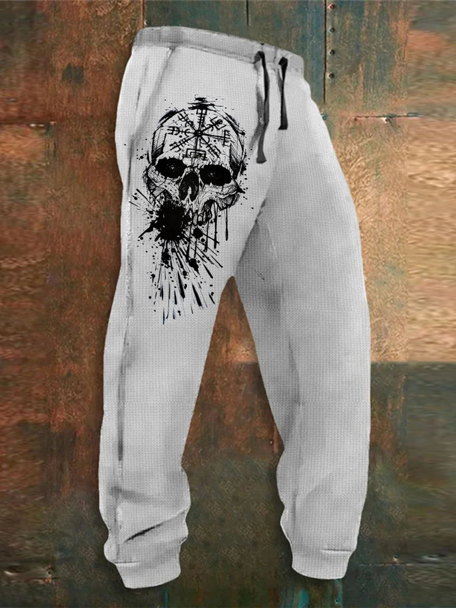 Hombres Retro Art Print al aire libre Casual Sweatpants