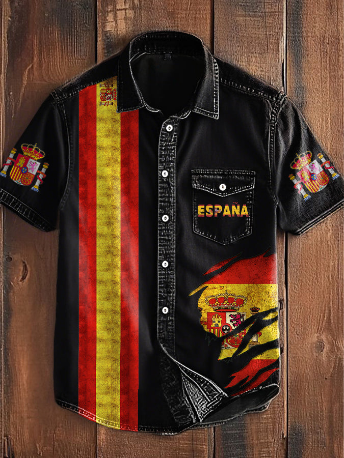 Camisa de hombre con estampado España