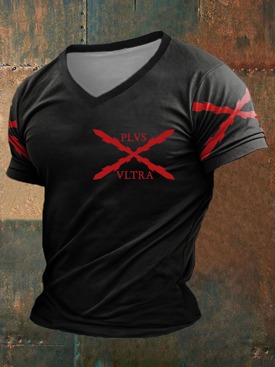 Camiseta estampada España Cruz de Borgoña Tercio Plus Altra para hombre