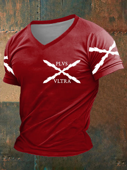 Camiseta estampada España Cruz de Borgoña Tercio Plus Altra para hombre