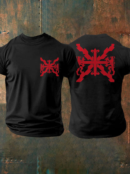 Camiseta de hombre con estampado Cruz de Borgoña de España Tercio