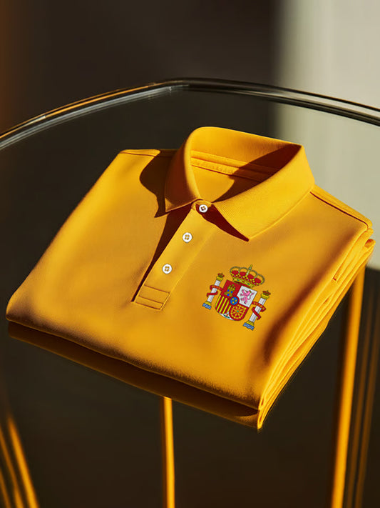 Manga corta impresa estilo español del negocio de los hombres Camisa