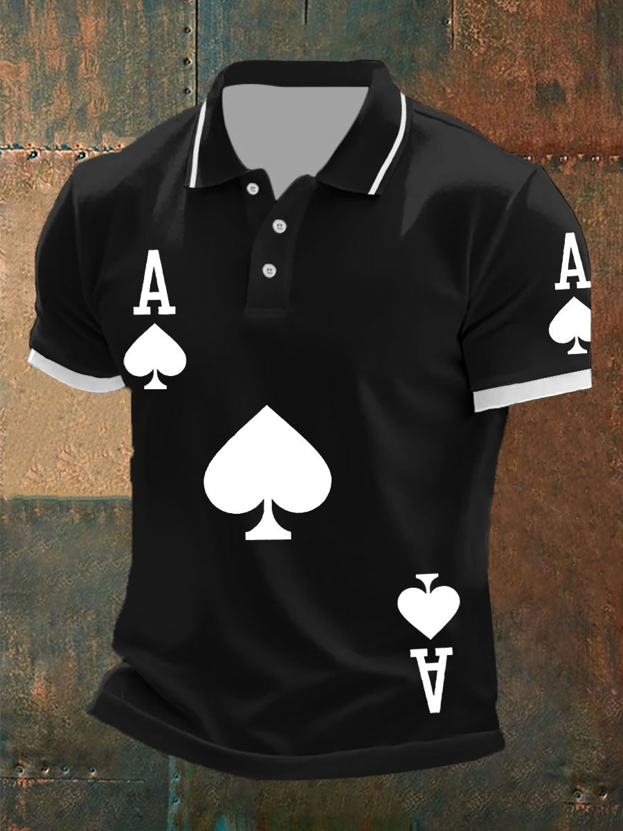 Tops Texas Hold'em Ace of Spades para hombre