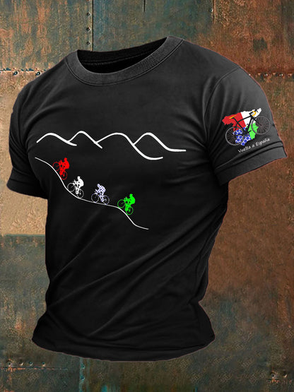 Camiseta impresa ciclismo de los hombres