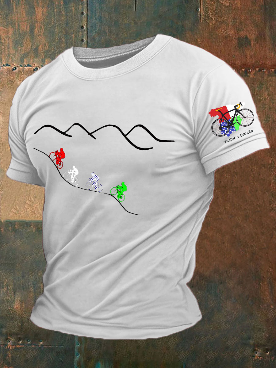 Camiseta impresa ciclismo de los hombres
