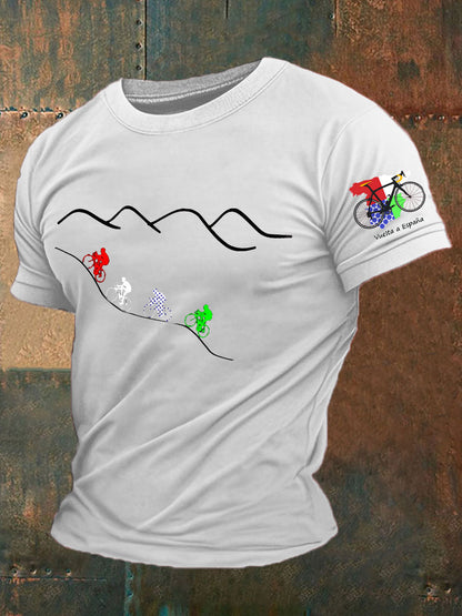 Camiseta impresa ciclismo de los hombres