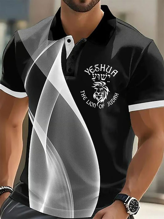 Top casual impreso Yeshua de los hombres
