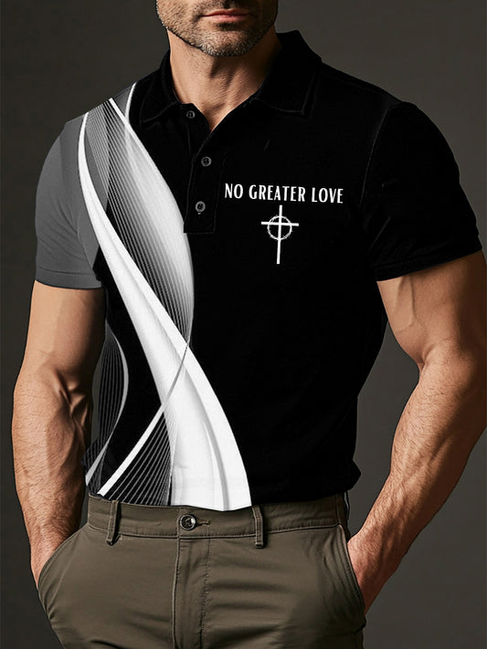 Camiseta de manga corta No Greater Love para hombre
