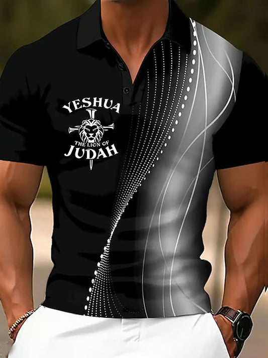 Top casual impreso Yeshua de los hombres