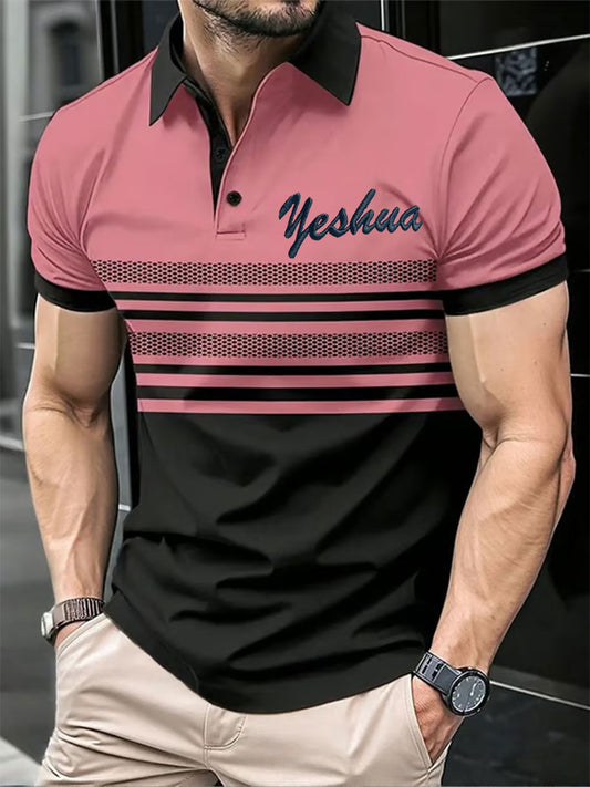 Top casual impreso Yeshua de los hombres