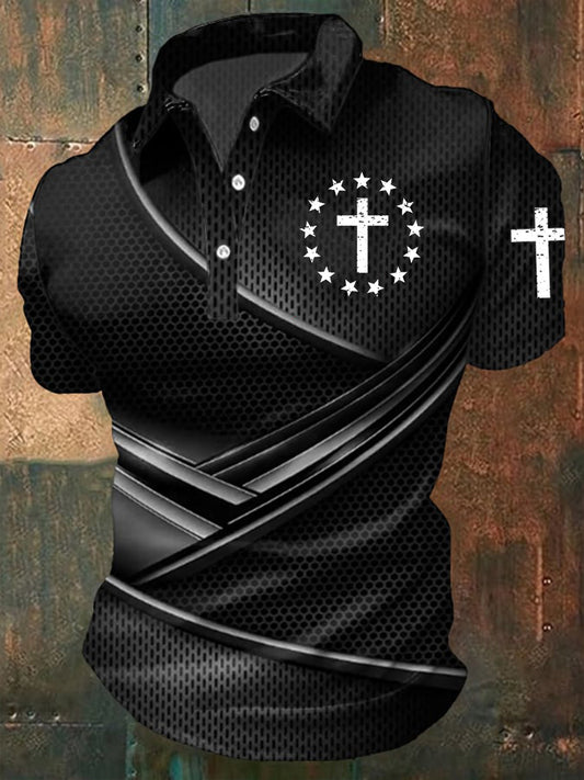 Camiseta de manga corta Faith Cross para hombre