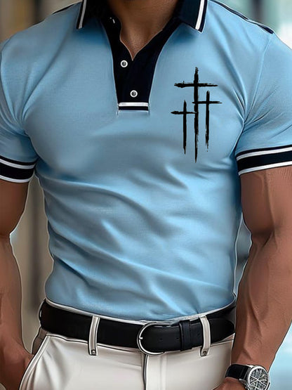 Camiseta de manga corta Faith Cross para hombre