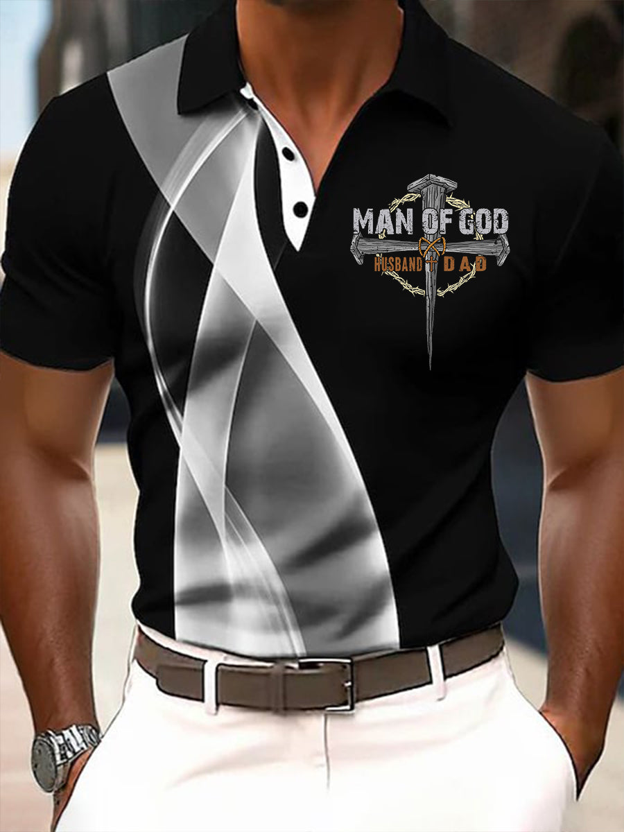 Camiseta de manga corta Hombre de Dios para hombre