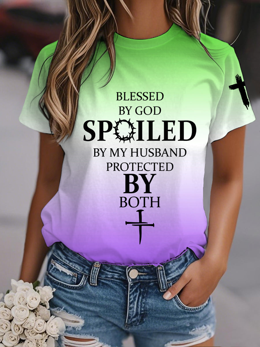 Camiseta de manga corta para mujer