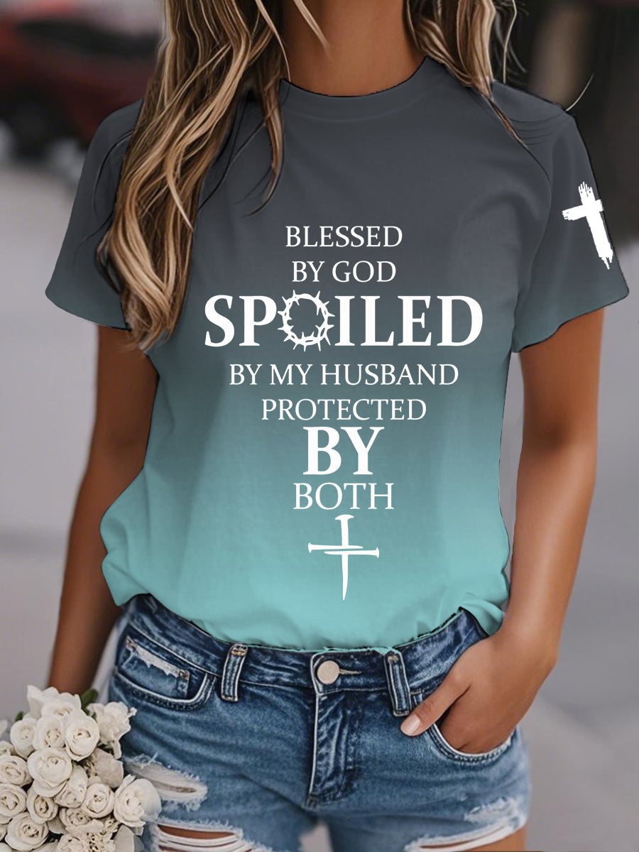 Camiseta de manga corta para mujer