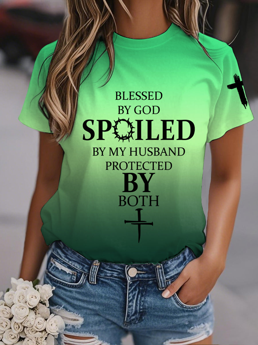 Camiseta de manga corta para mujer
