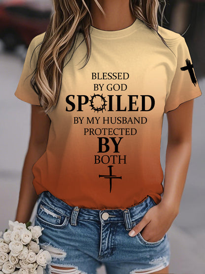 Camiseta de manga corta para mujer