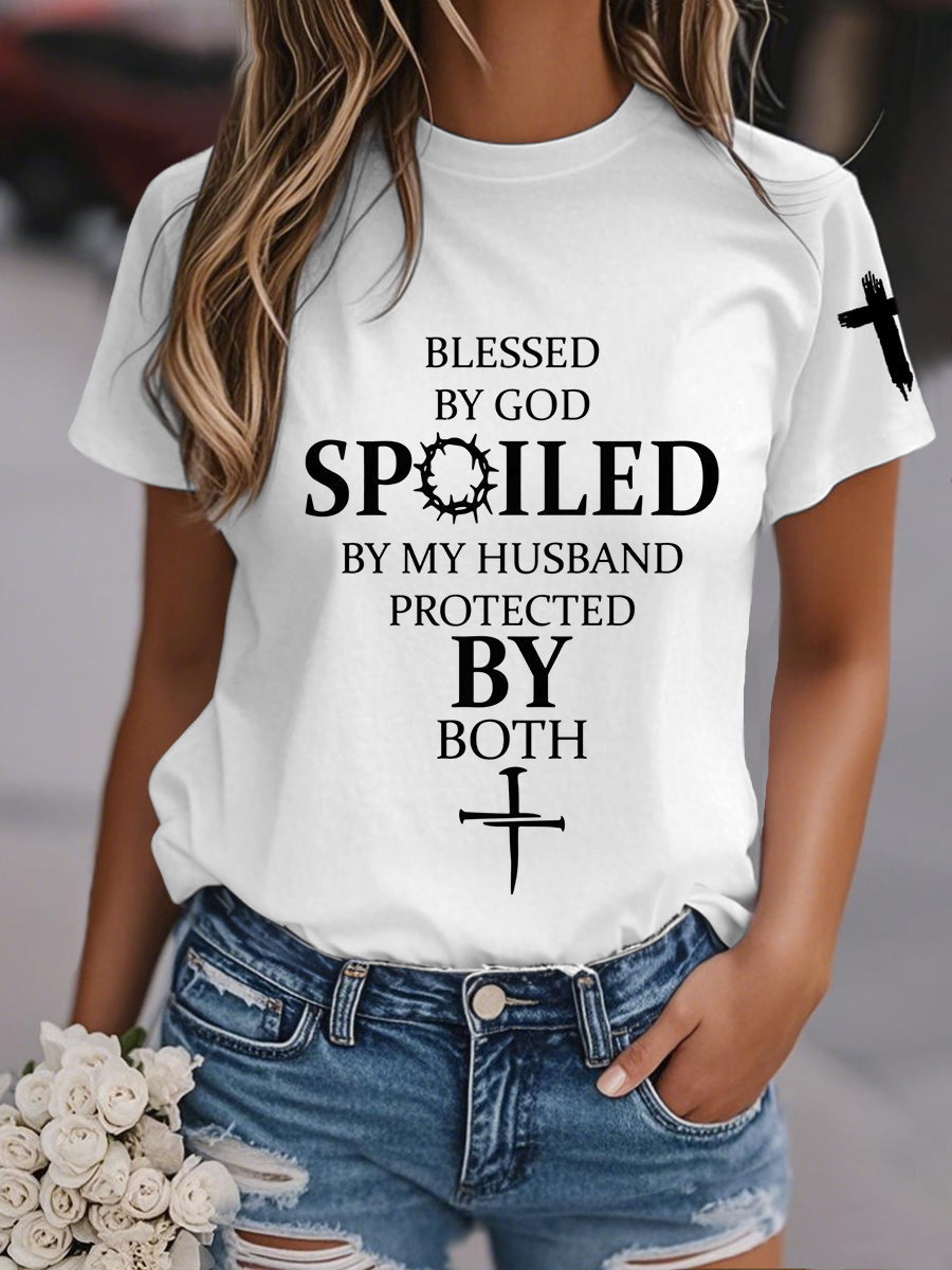 Camiseta de manga corta para mujer