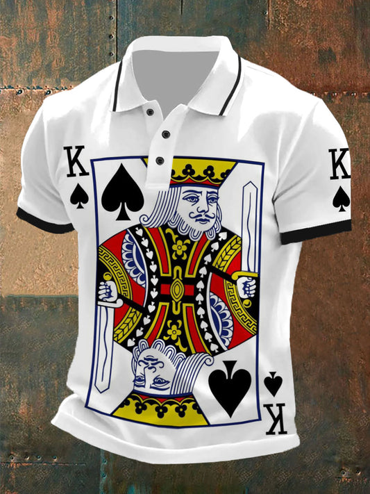 Poker K de los hombres de espadas tops