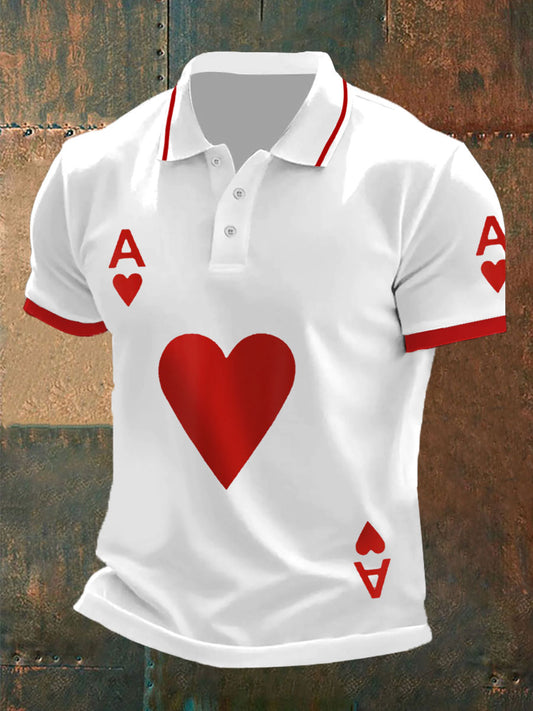 Tops de hombre poker ace of hearts