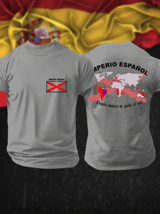 Camiseta estampada veterana de la Cruz Patrótica de Borgoña Tercio de España para hombre