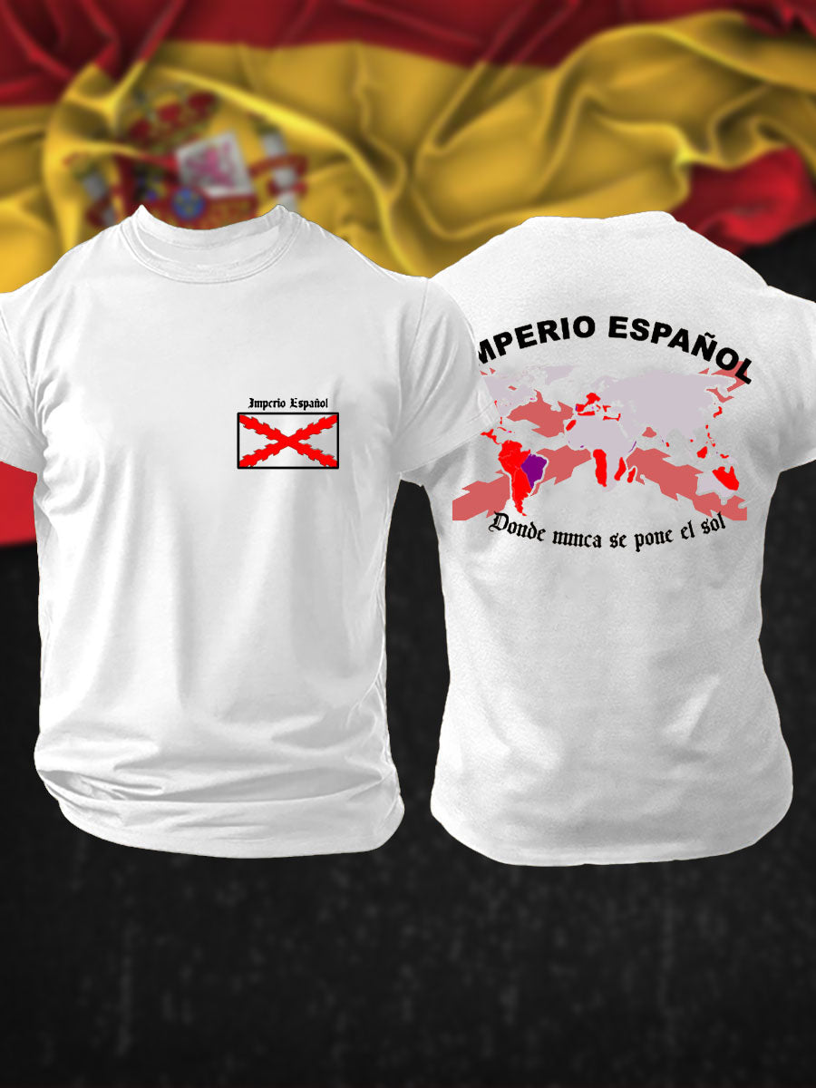 Camiseta estampada veterana de la Cruz Patrótica de Borgoña Tercio de España para hombre