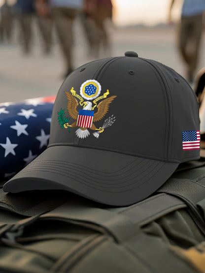 Gorra con estampado USA unisex