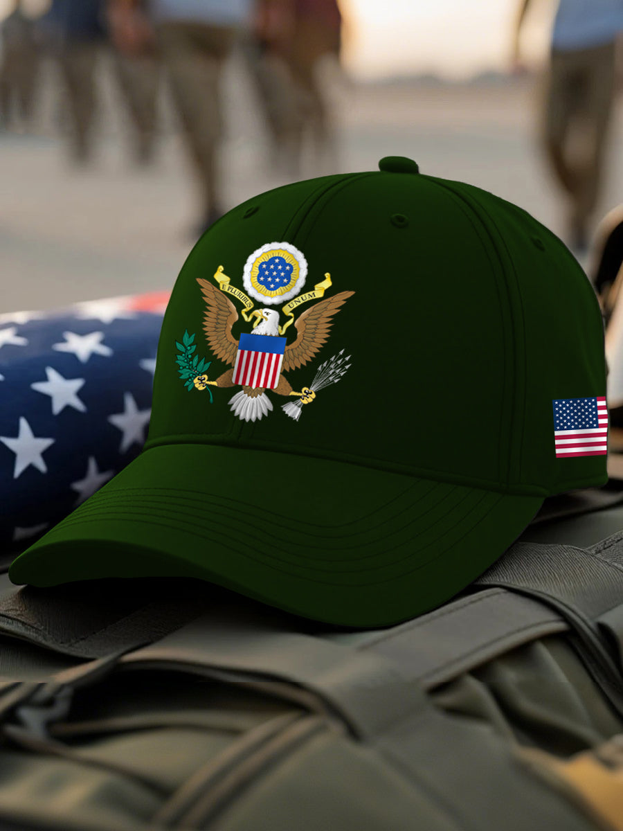 Gorra con estampado USA unisex
