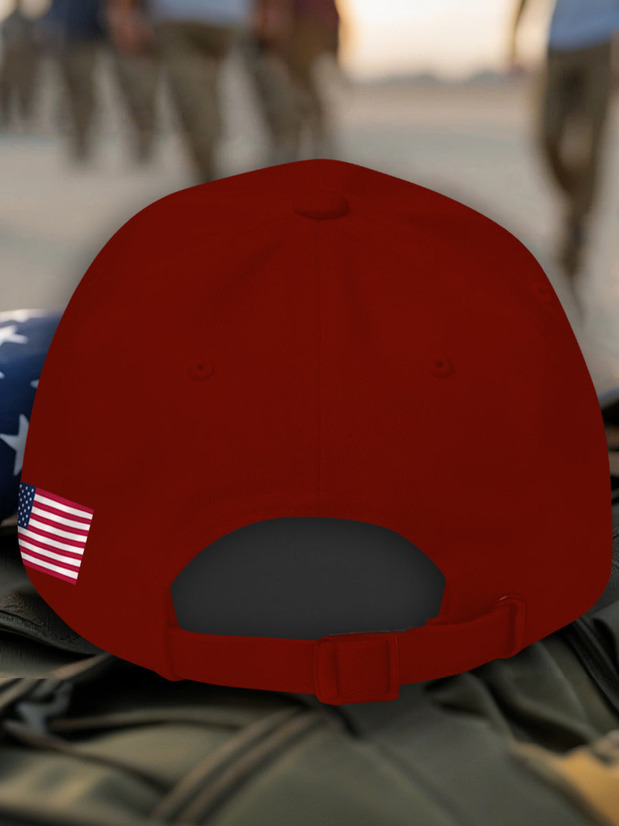 Gorra con estampado USA unisex