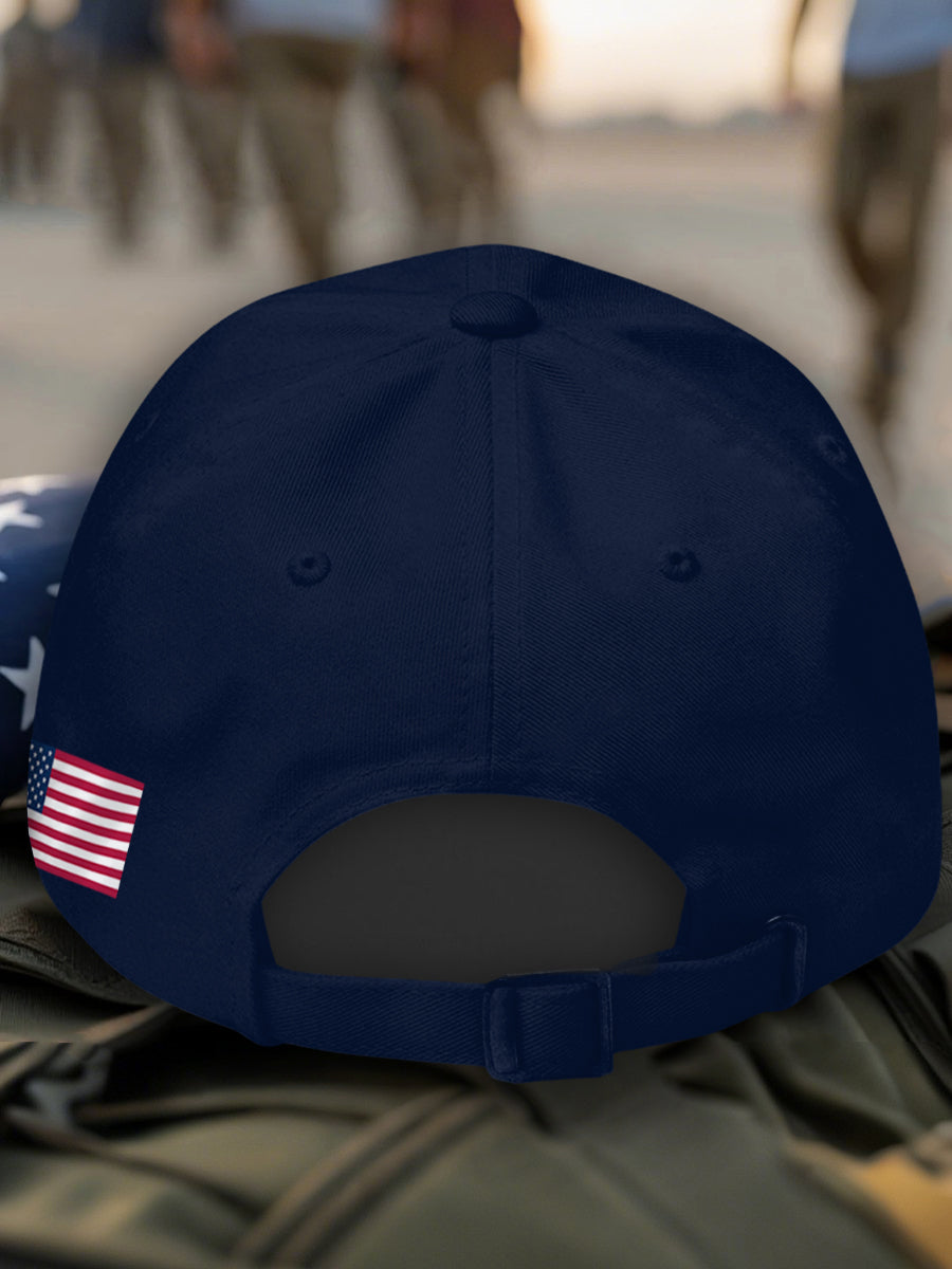 Gorra con estampado USA unisex