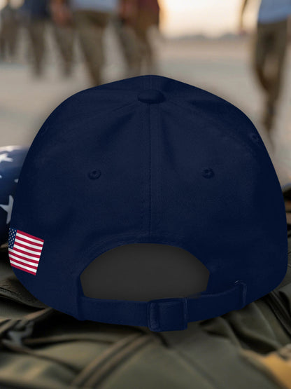 Gorra con estampado USA unisex
