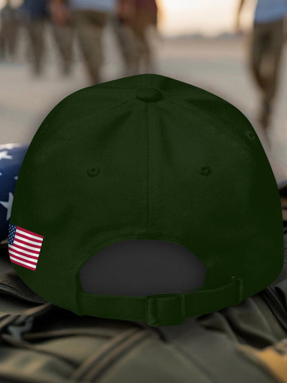 Gorra con estampado USA unisex