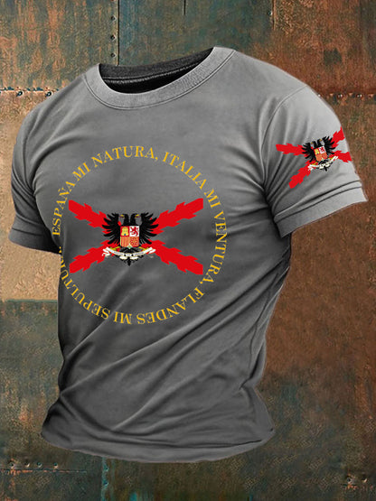 Camiseta de hombre con estampado Cruz de Borgoña de España Tercio
