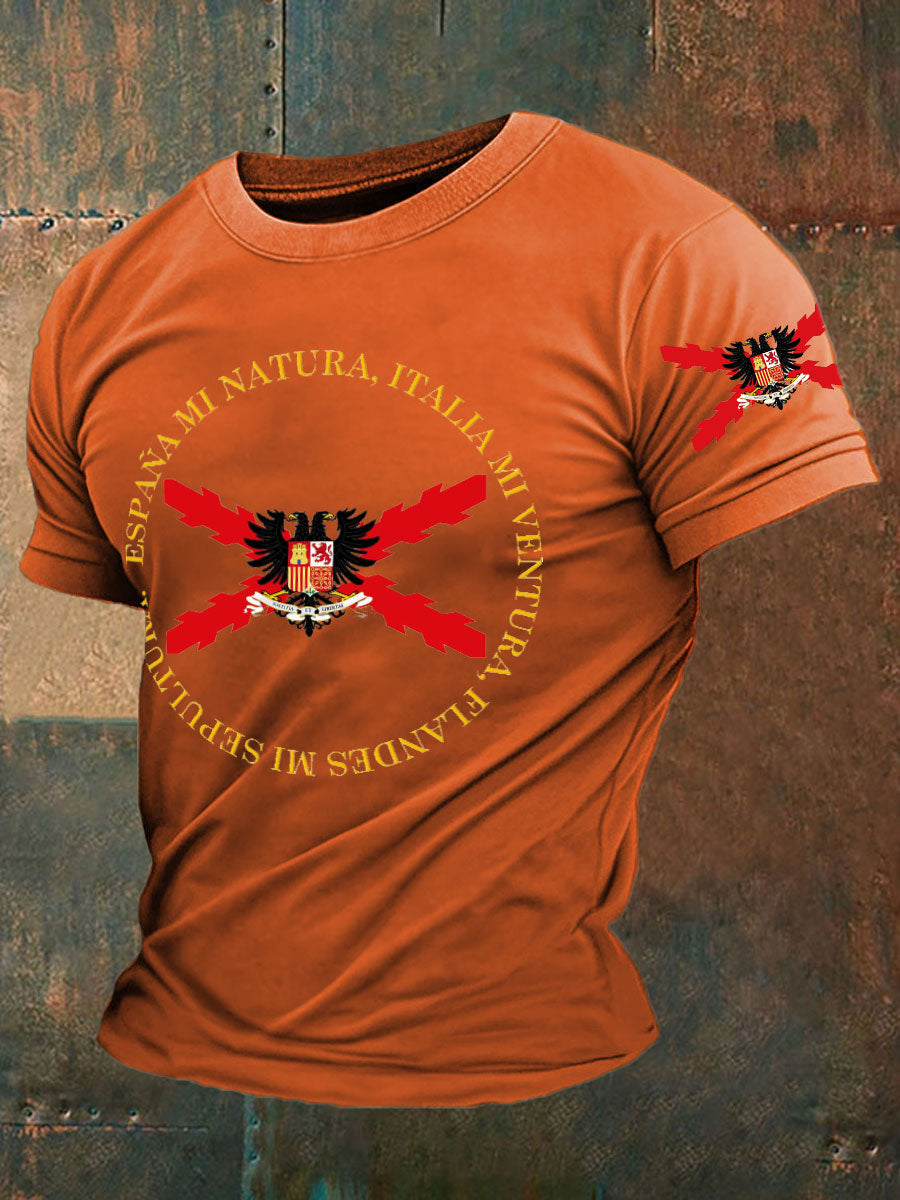 Camiseta de hombre con estampado Cruz de Borgoña de España Tercio