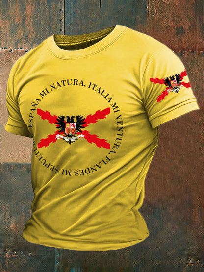 Camiseta de hombre con estampado Cruz de Borgoña de España Tercio
