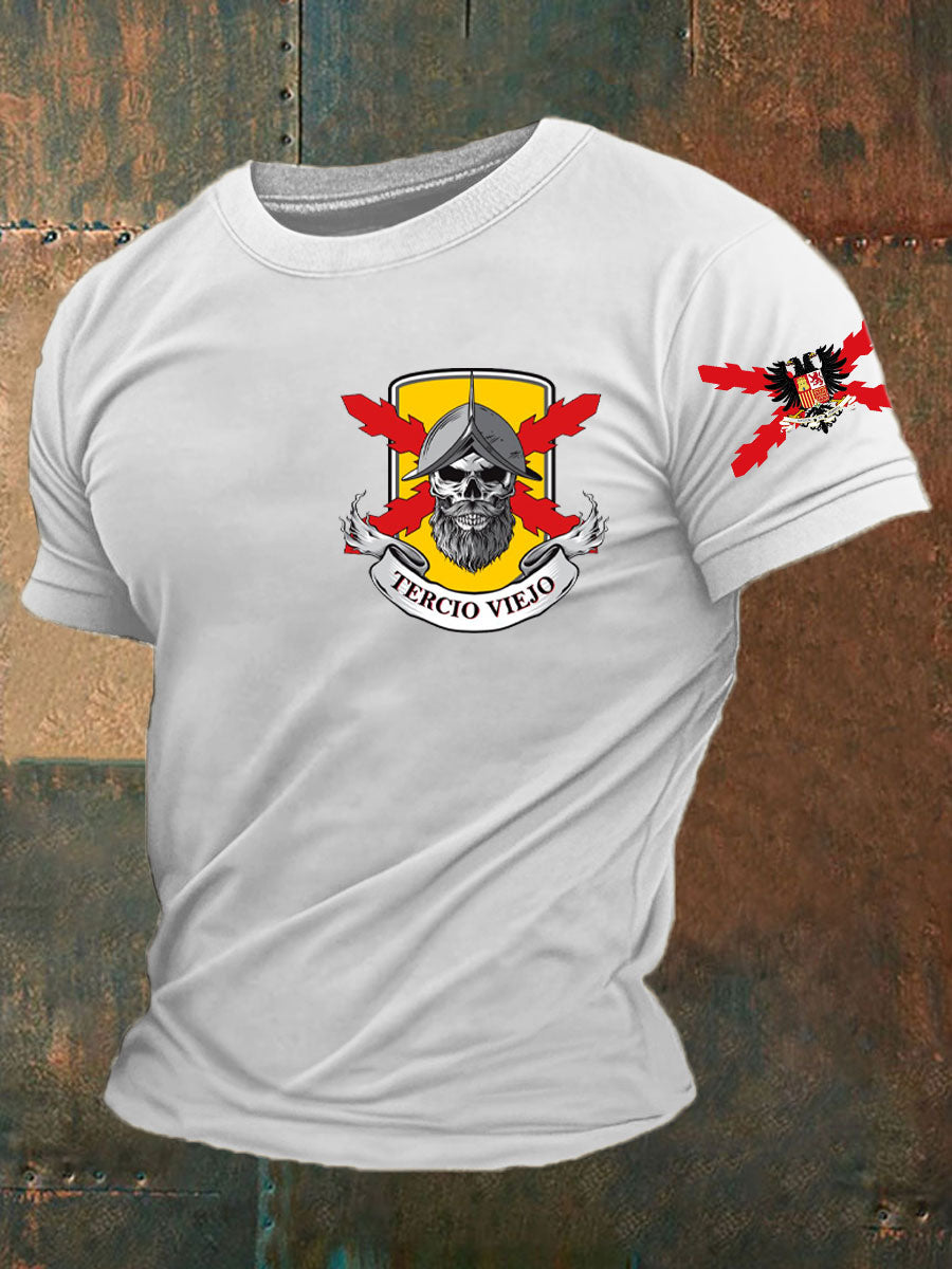 Camiseta de hombre con estampado Cruz de Borgoña de España Tercio