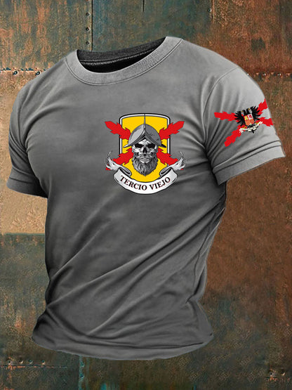 Camiseta de hombre con estampado Cruz de Borgoña de España Tercio