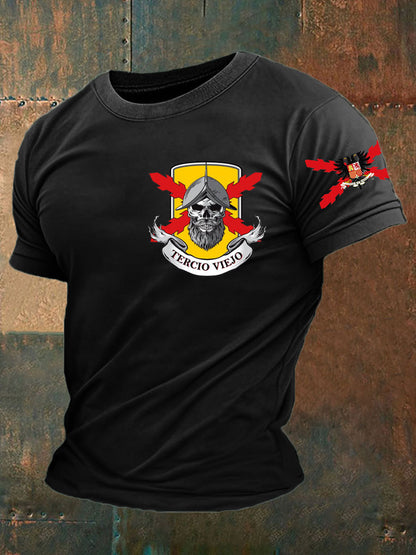 Camiseta de hombre con estampado Cruz de Borgoña de España Tercio